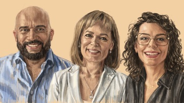 Saskia Belleman, Petra Urban, Wilson Boldewijn 1600