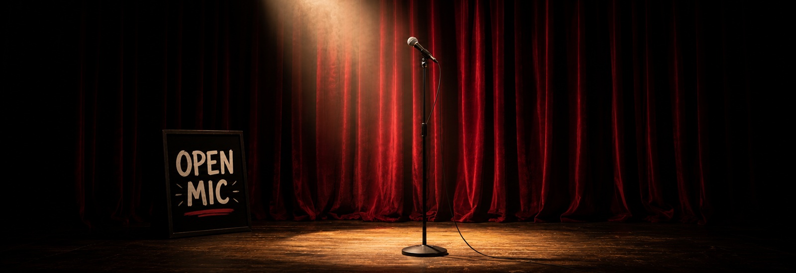 Foyeractiviteit: Doe gratis mee: Open Mic in TAQA Theater De Vest, Alkmaar