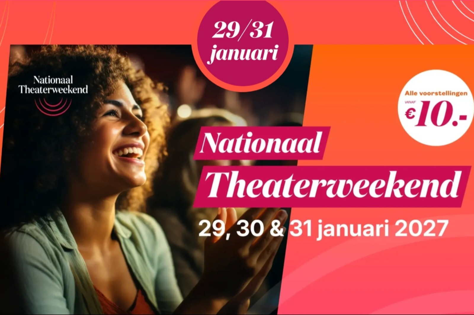 Nationaal Theaterweekend 2027: Blind Date Theaterconcert in TAQA Theater De Vest, Alkmaar
