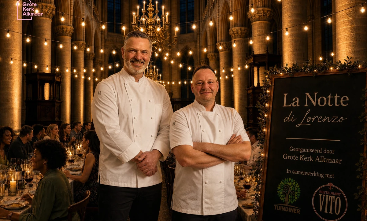 La Notte di Lorenzo: Tuindiner | VITO | Grote Kerk Alkmaar in TAQA Theater De Vest, Alkmaar