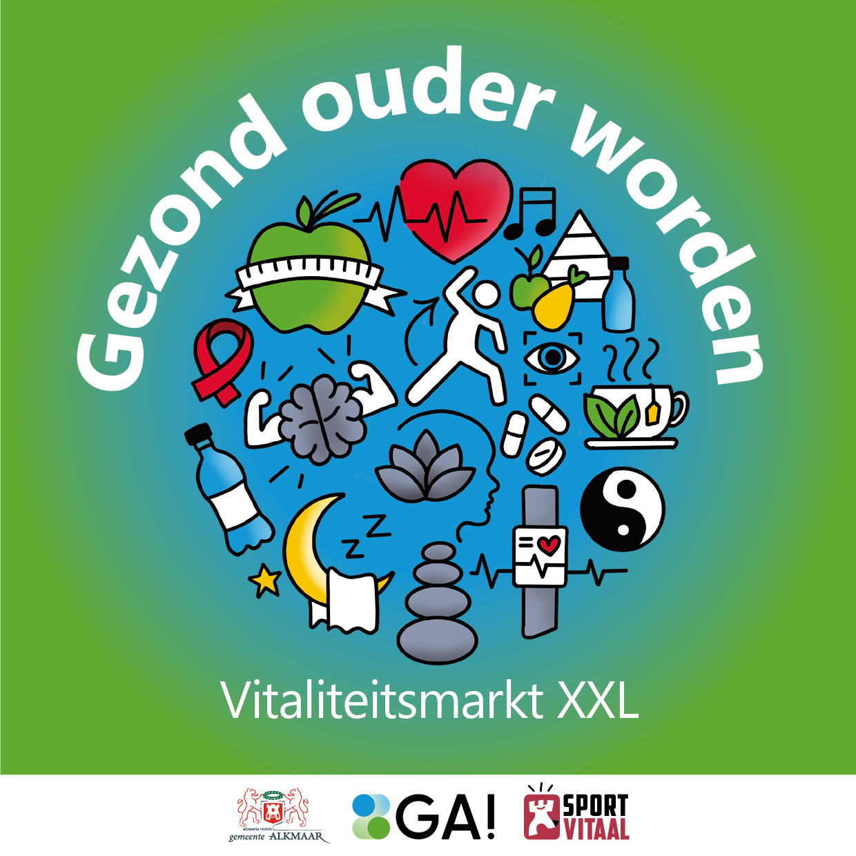 Gemeente Alkmaar i.s.m. Alkmaar Sport: Vitaliteitsmarkt XXL in TAQA Theater De Vest, Alkmaar
