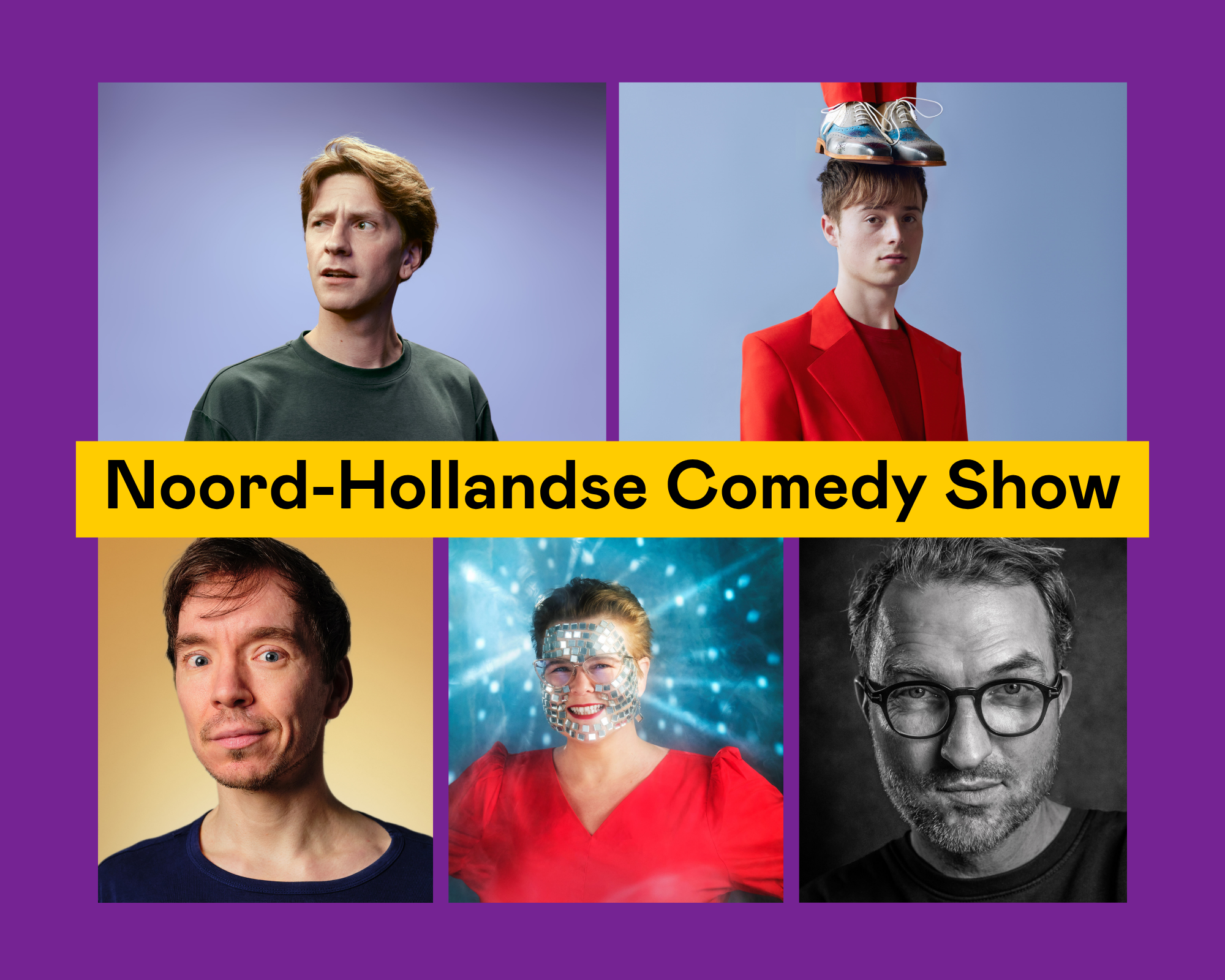 Fabian Franciscus, Luuk Ransijn, Marjolijn van Kooten e.a.: Noord-Hollandse Comedy Show in TAQA Theater De Vest, Alkmaar