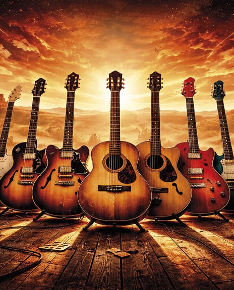 Five Great Guitars, Eric Vaarzon Morel & Mart Hillen The Magnificent Seven (Onbekend) 2 RGB 300 Dpi